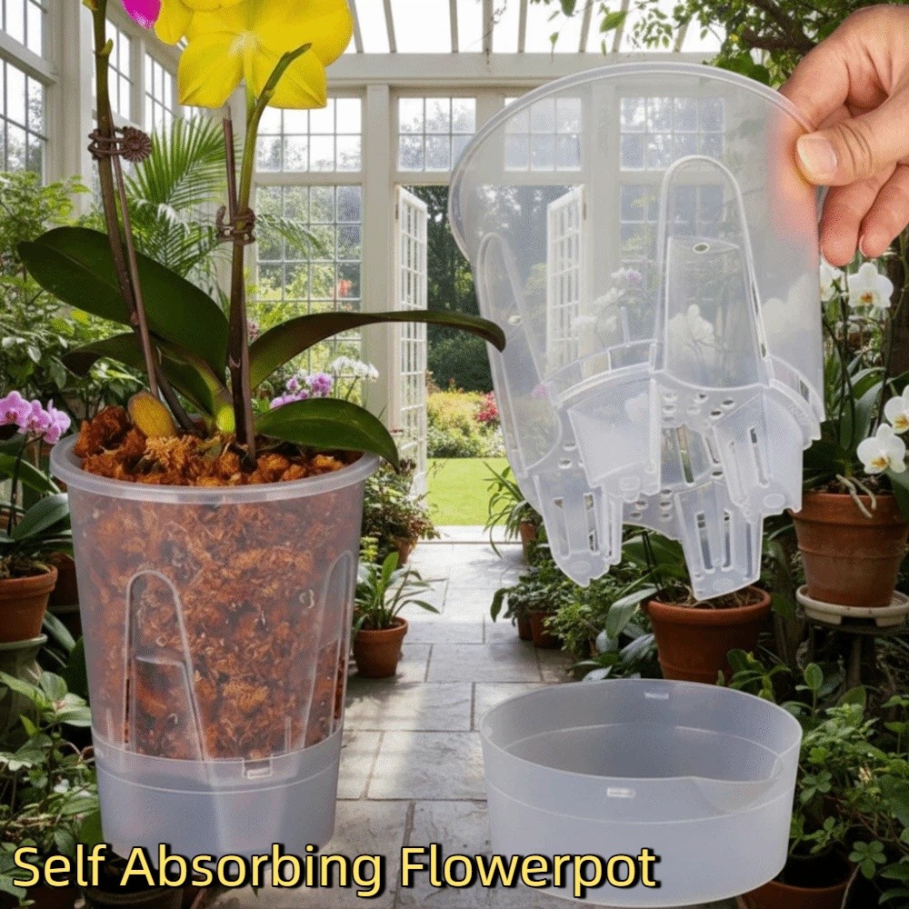 กระถางต้นไม้พลาสติกแบบดูดซับน้ - Aloe Vera Pot บทวิจารณ์และราคา